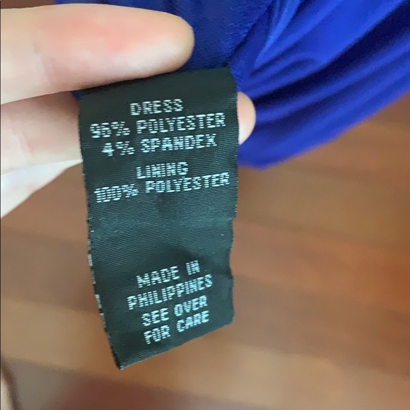 Royal Blue Bodycon Cocktail Dress - Picture 4 of 5